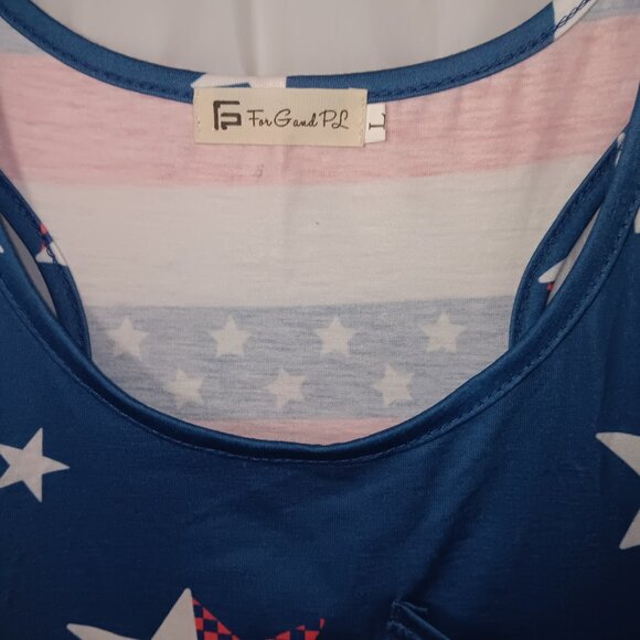 STARS AND STRIPES PATRIOTIC TANKTOP - Picture 10 of 13